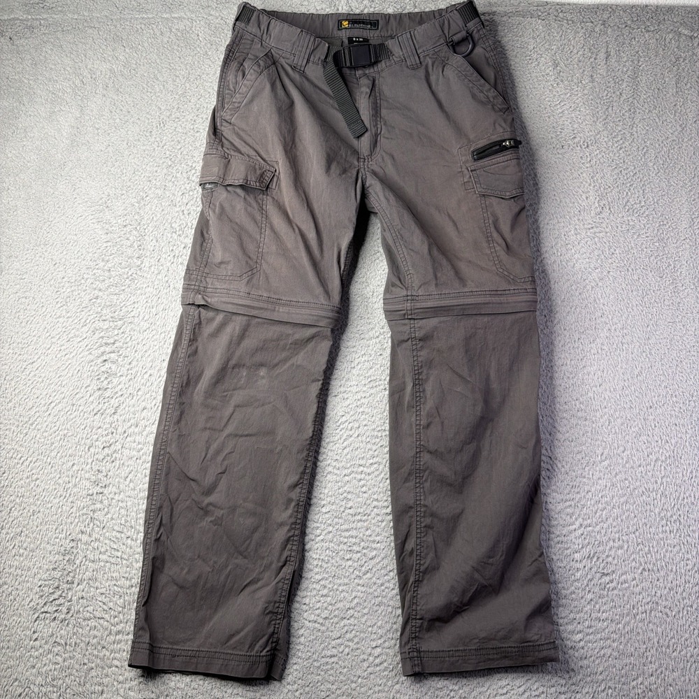 BC Clothing Convertible Mens Gray Cargo Small X30 (30x27) Grey